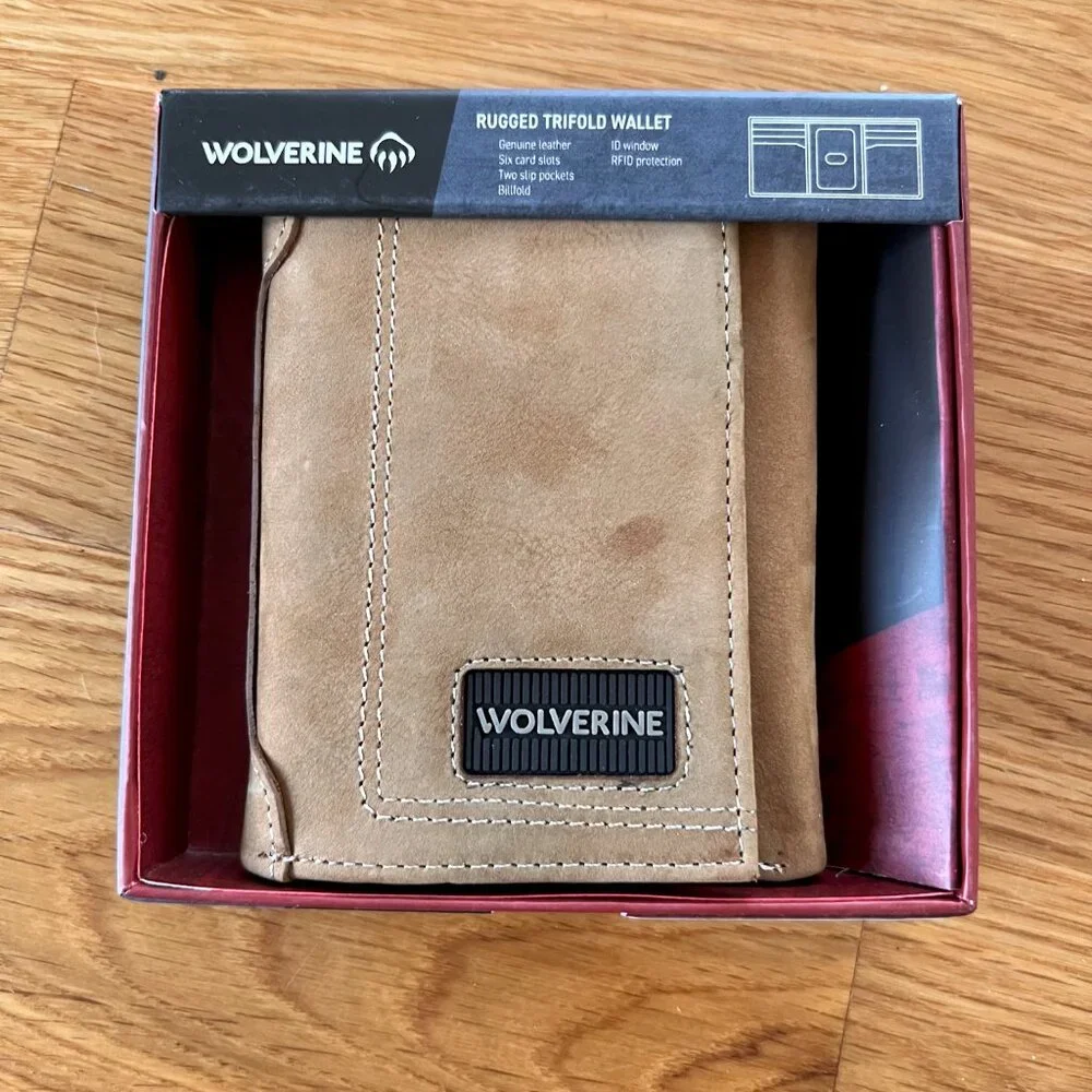 NWT Wolverine Rugged Trifold Wallet - Picture 2 of 15